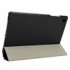 Capa tipo livro tática Tri Fold Galaxy TAB A11+ preto