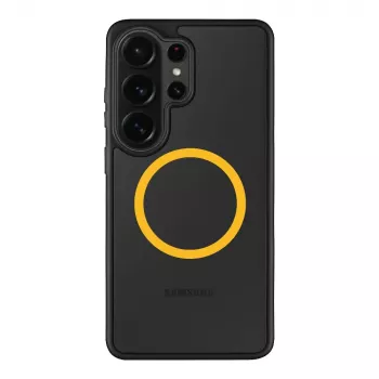 Capa traseira tática MagForce Hyperstealth 2.0 para Samsung Galaxy S26 Ultra, preto/amarelo