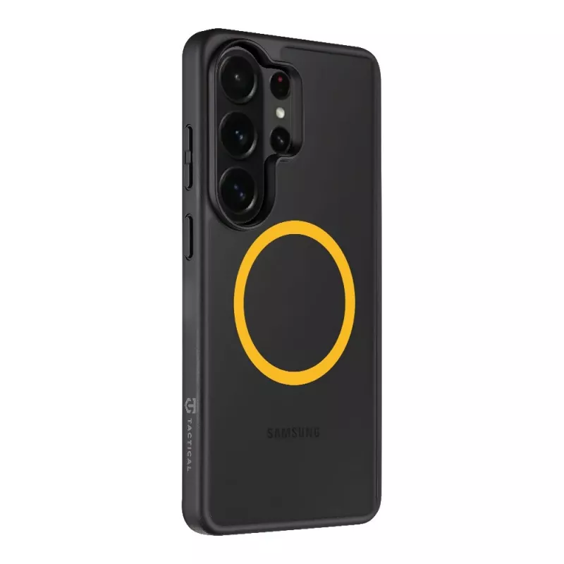 Capa traseira tática MagForce Hyperstealth 2.0 para Samsung Galaxy S26 Ultra, preto/amarelo