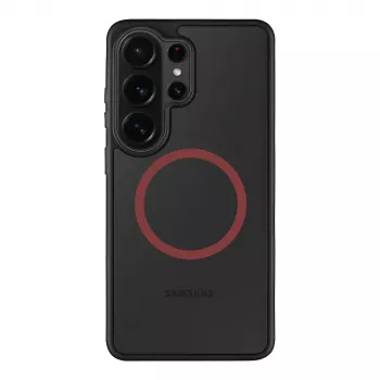 Capa traseira tática MagForce Hyperstealth 2.0 para Samsung Galaxy S26 Ultra, preto/vermelho