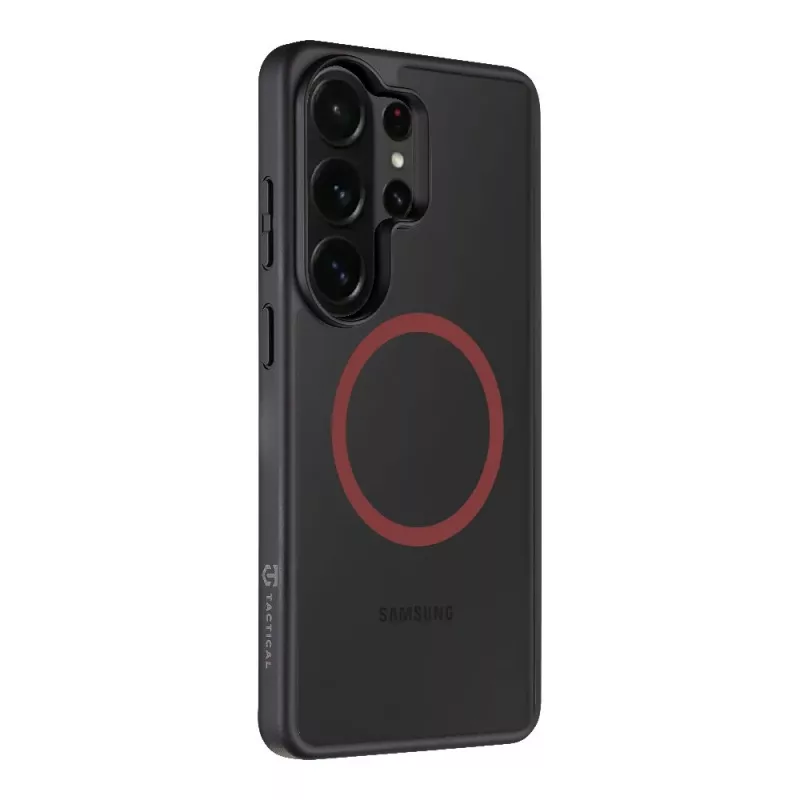 Capa traseira tática MagForce Hyperstealth 2.0 para Samsung Galaxy S26 Ultra, preto/vermelho
