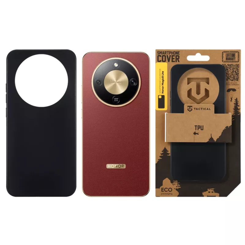Capa traseira tática TPU Magic8 Lite preto
