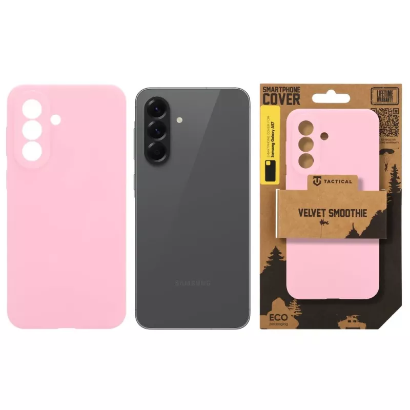 Capa traseira tática Velvet Smoothie para Samsung Galaxy A57 5G - Pink Panther