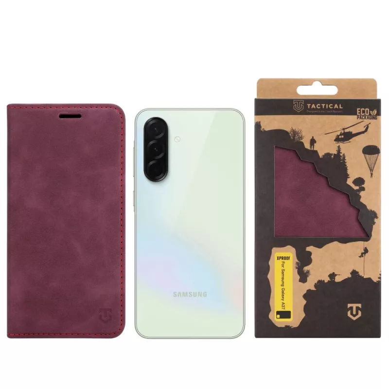 Capa tipo livro tática Xproof para Samsung Galaxy A37, Red Beret