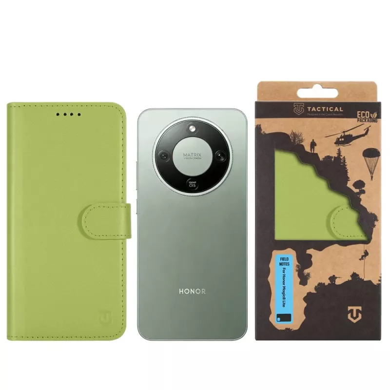Capa tipo livro tática Field Notes Magic8 Lite verde