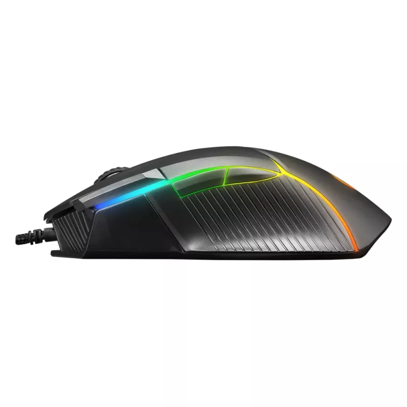 Rato gaming Rampage Comfort, programável, 12800 DPI RGB, preto