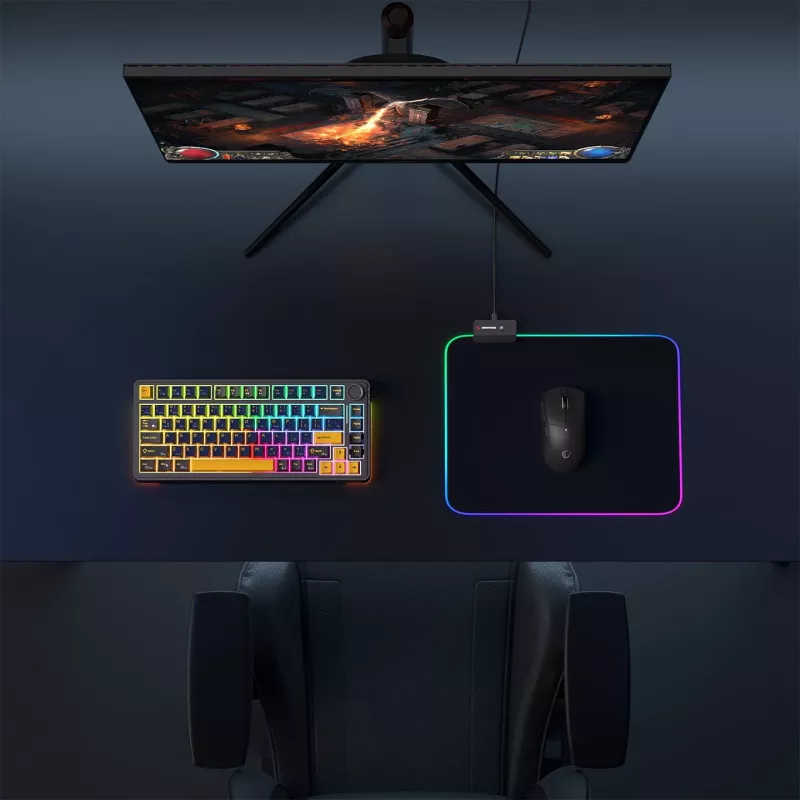 Tapete de rato gaming Rampage MP-23 RGB