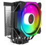 Arrefecedor de CPU a ar Rampage Octagon C50, ventoinha PWM de 120mm, 1800 RPM, ARGB, Intel LGA 1700/1200/115X, AMD AM5/AM4/AM3+, 4 heat pipes, até 180W TDP