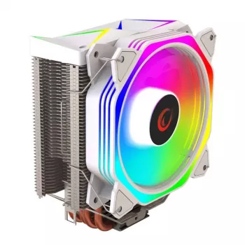 Arrefecedor de CPU a ar Rampage Octagon C50, ventoinha ARGB de 120mm, branco, LGA 1700/AM5