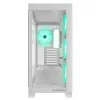 Caixa de PC mid tower Rampage Hydra V2 branco com 4x ventoinhas ARGB de 120mm e vidro temperado