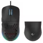 Rato gaming com fio USB Rampage BLINK, 12800 DPI, RGB, sensor ótico, preto
