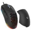 Rato gaming com fio USB Rampage BLINK, 12800 DPI, RGB, sensor ótico, preto