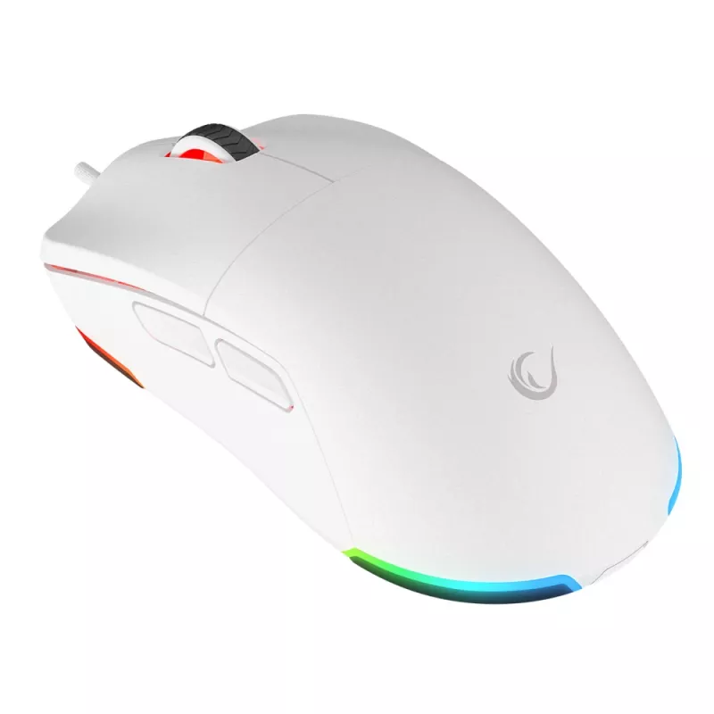 Rato gaming com fio Rampage BLINK, 12800 DPI, RGB, sensor ótico, branco