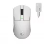 Rato gaming sem fios Rampage Zenith Pro 26000 DPI branco + recetor 4KHz PAW3395 BT 5.2