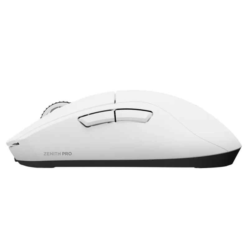 Rato gaming sem fios Rampage Zenith Pro 26000 DPI branco + recetor 4KHz PAW3395 BT 5.2