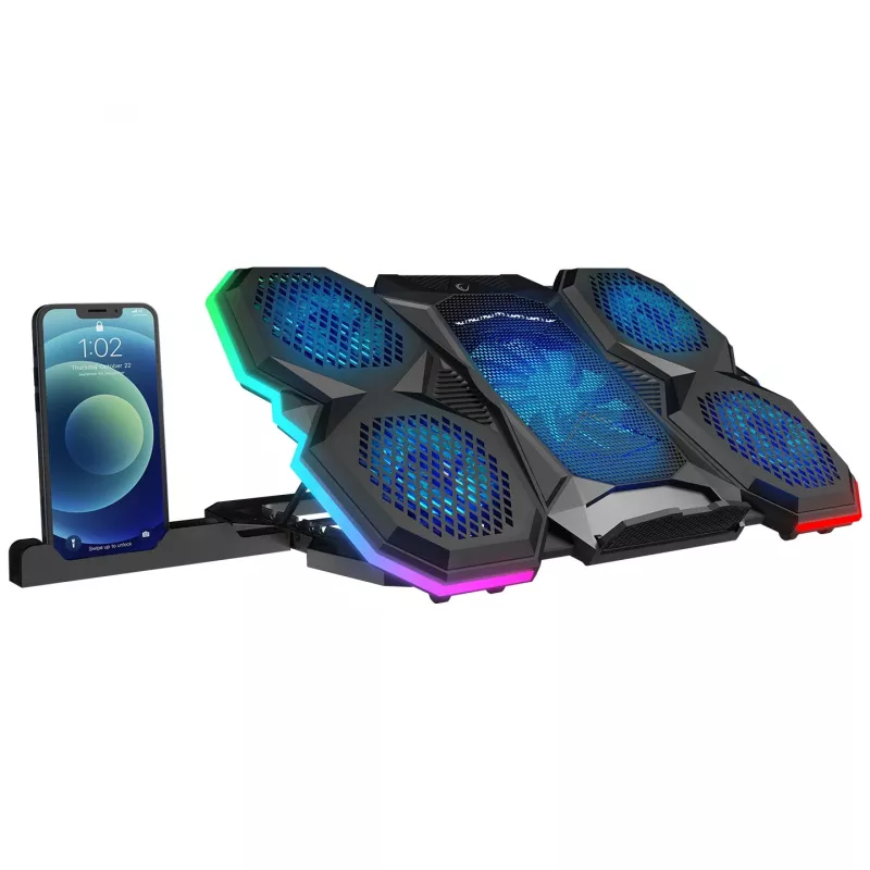 Base de arrefecimento para portátil Rampage X-RANGER 9-17 RGB ajustável