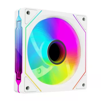 Ventoinha para caixa Rampage 120mm 1800RPM Infinite Loop ARGB branca PWM