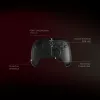 Comando Rampage Hydra Pro Pad sem fios RGB 2.4G Hall Effect com gatilhos magnéticos, preto