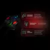 Comando Rampage Hydra Pro Pad sem fios RGB 2.4G Hall Effect com gatilhos magnéticos, preto