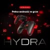 Comando Rampage Hydra Pro Pad sem fios RGB 2.4G Hall Effect com gatilhos magnéticos, preto