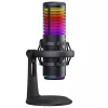 Microfone gaming Rampage Bemol RGB USB-C, preto