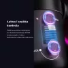 Rampage Diyez Microfone gaming USB-C RGB, preto