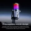 Rampage Diyez Microfone gaming USB-C RGB, preto