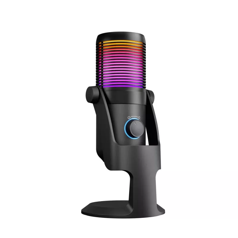 Rampage Diyez Microfone gaming USB-C RGB, preto