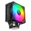 Arrefecedor de CPU Rampage Octagon C70 LGA1700/AM5 ventoinha LCD Infinity 120mm ARGB preto