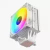 Rampage Octagon C70 Cooler de CPU com LCD, ventoinha ARGB de 120 mm, AM5/LGA1700, branco