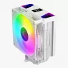 Rampage Octagon C70 Cooler de CPU com LCD, ventoinha ARGB de 120 mm, AM5/LGA1700, branco