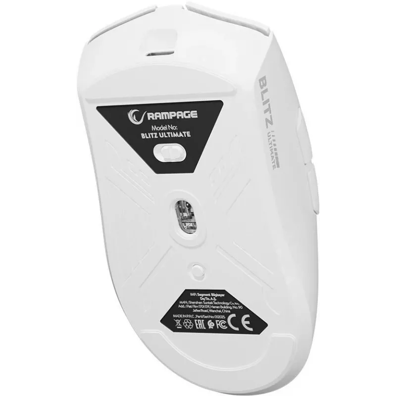 Rato gaming sem fios Rampage BLITZ ULTIMATE Optical 8K 30000DPI PAW3950 branco