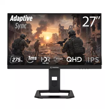 Monitor gaming Rampage Slice 27 polegadas QHD 275 Hz 1 ms FastIPS com G-Sync e HDR 400