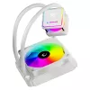 Arrefecedor de CPU líquido all-in-one Rampage INFINITE V120 120mm ARGB, indicador de temperatura, branco