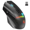 Rato gaming sem fios Rampage Drop M3 V2 24000 DPI 1000 Hz preto