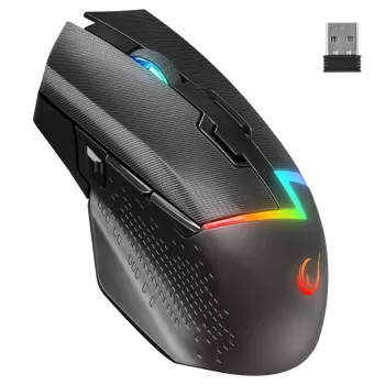 Rato gaming sem fios Rampage Drop M3 V2 24000 DPI 1000 Hz preto