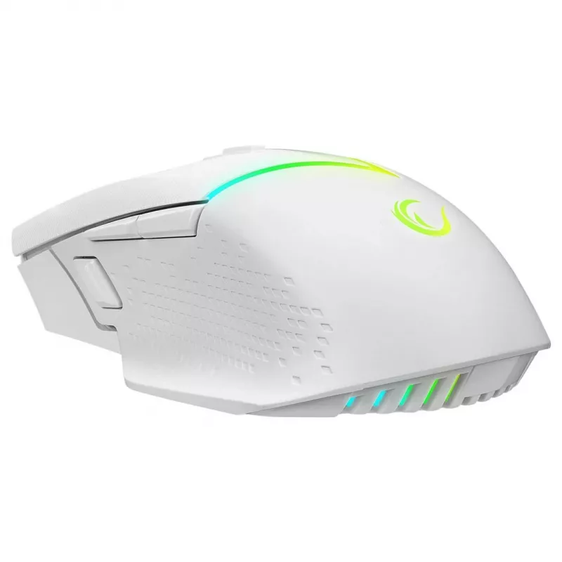 Rato gaming sem fios Rampage Drop M3 V2 24000 DPI 1000 Hz branco