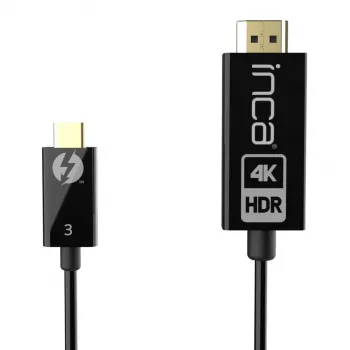 Cabo adaptador INCA ITCH-30 HDMI 2.0 4K60Hz HDR HDCP 2.2 1,8m