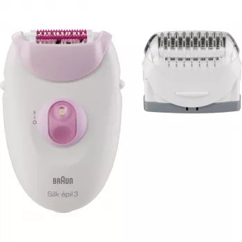 Depiladora Braun Silk-epil 3 SE3-031 branco/rosa