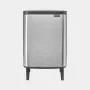 Balde de lixo Brabantia BO HI 12 L Matte Steel Fingerprint Proof