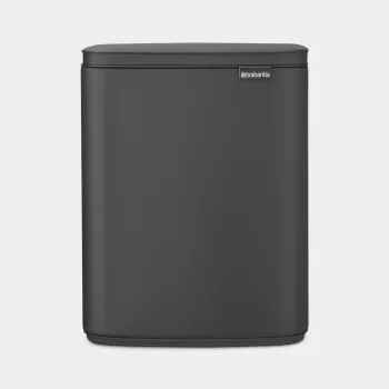 Balde de lixo Brabantia BO 12 litros Matte Infinite Grey