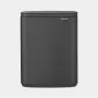 Balde de lixo Brabantia BO 12 litros Matte Infinite Grey