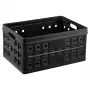 Helit Caixa dobrável Square H6180295 46L Caixa de arrumação dobrável Cinzento/Preto