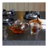 Bule de chá Bredemeijer Verona 1,0L vidro com filtro de chá 1465