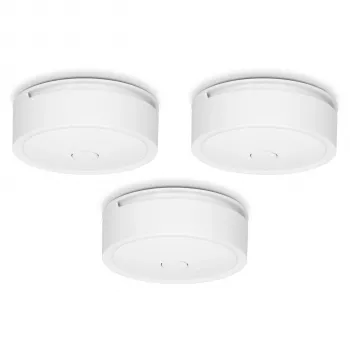 Detetor de fumo sem fios interligável Alecto 10 anos, pack de 3