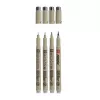 Conjunto de canetas fineliner Sakura Pigma Micron cinzento frio, 4 peças