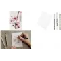 Conjunto de canetas de desenho Sakura Cherry Blossom preto, 6 peças