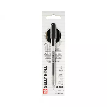 Caneta de gel Sakura Gelly Roll Retractable Classic transparente 0,4 mm ponta fina