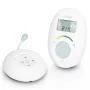 Intercomunicador de bebé Alecto DECT com modo Full ECO e ecrã, branco/azul