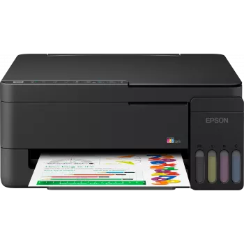 Epson EcoTank L3351 Impressora multifunções - Cor - A4 - Imprimir, Digitalizar, Copiar - Jato de tinta - 33 páginas/min. Preto rascunho - USB, Wi-Fi, Wi-Fi Direct - Preto